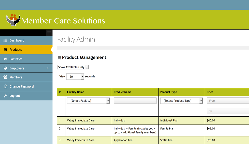 Customizable Membership Options Customizable Membership Options